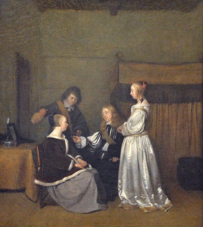 Galant gesprek door Gerard ter Borch